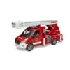 U02673 MB Sprinter Brandweerwagen met ladder, waterpomp en Licht + Geluid Module