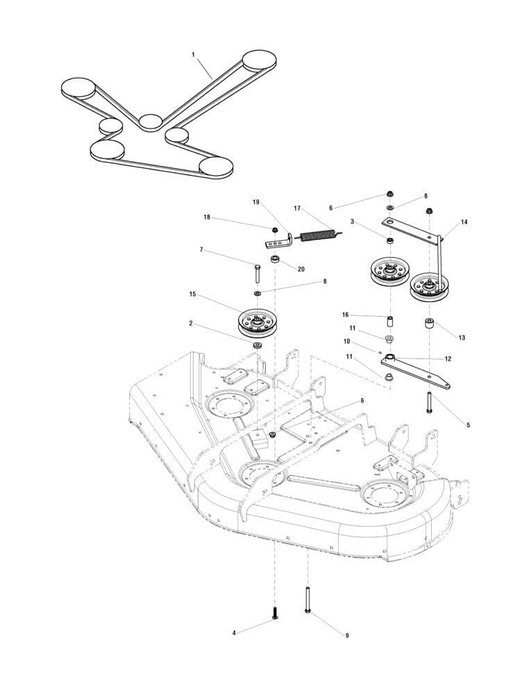 Žací jednotka 44" a 50" pohon
