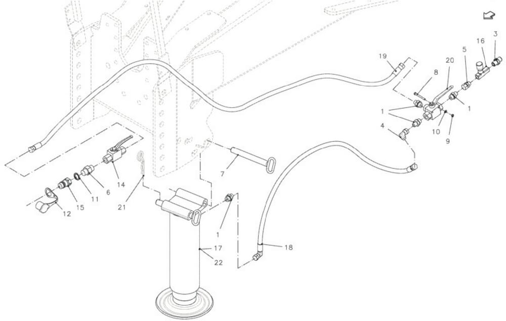 002 Parkovací stojan, hydraulický