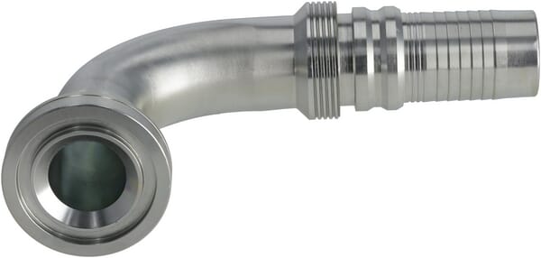 Raccord à sertir 4SH-DN32 avec flasque ø54,0 mm 90° · réf. SFSH322090G2