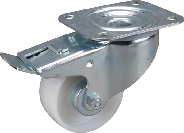 Roulettes pivotantes en polyamide 80 mm · réf. 3477UOJ080P62