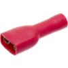 Manga terminal da lâmina isolada, vermelho 0,5-1,0 mm².