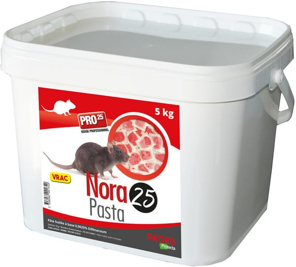 Raticide en pâte au difenacoum 5kg · réf. RDDIF21013