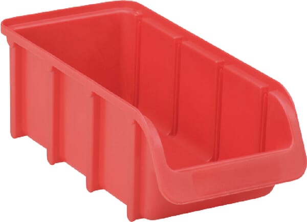 Boîte de rangement 100x215x75mm, capacité 1l, polypropylène rouge, Linbin no.2L by Hünersdorff · réf. WE6821