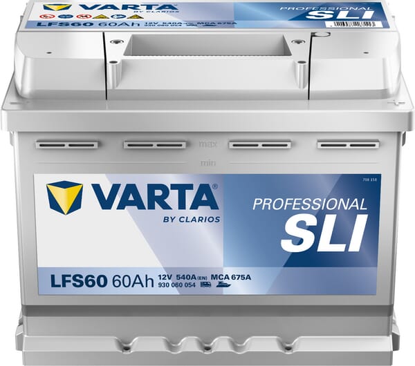 Batterie 12V 60Ah 540A LFS60 VARTA Professional Starter · réf. 930060054