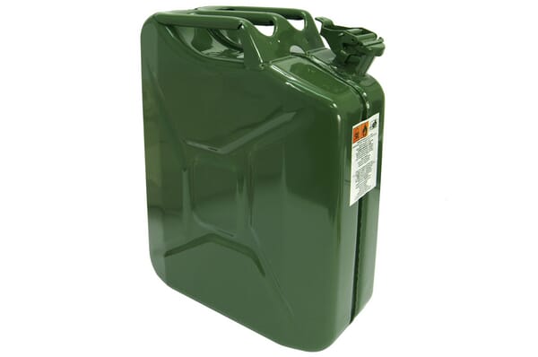 Jerrican en métal vert pour carburant · réf. VLB3049