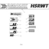 28 Nálepky vhodný pre Agrolux / Kongskilde HSRWS 71080
