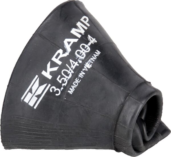 Chambre à air pour jante Ø 4", 350/400-4, valve coudée 90° TR87, Kramp — réf. 3504004TR87
