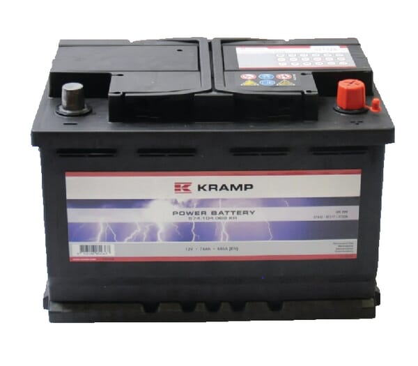 Batterie 12V 74Ah 680A Kramp — réf. 574104068KR