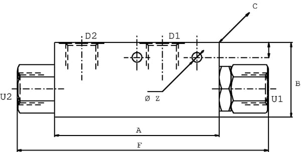 Clapet anti-retour piloté VBPS vue 3