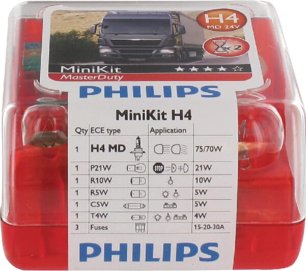 Coffret d'ampoules H4 - 24V · réf. GL55554SKMDKM