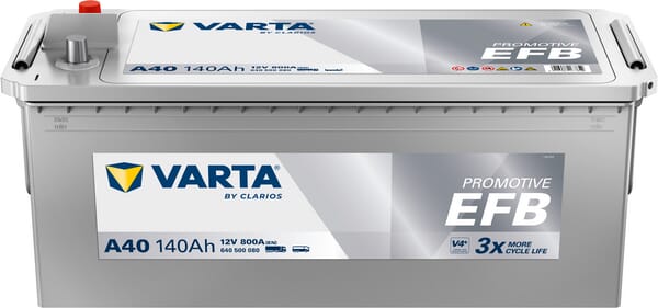 Batterie 12 V 140 Ah 800 A A40 VARTA Dynamic EFB — réf. 640500080