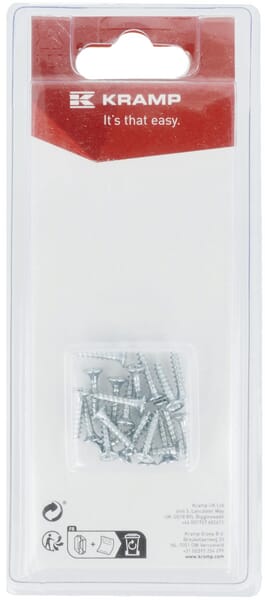 Vis pour panneaux d'aggloméré 3 x 16 mm (20) — réf. KRSPS316P20B