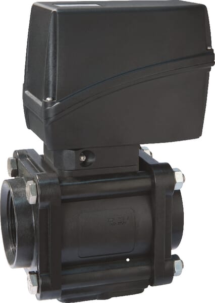 Vanne à boisseau sphérique électrique à 2 voies 1 1/4" F BSP · réf. 853T04A55