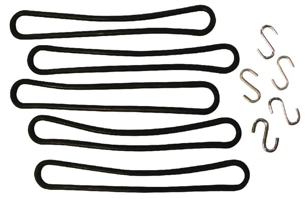 Gumový pás s hákem, 5 ks