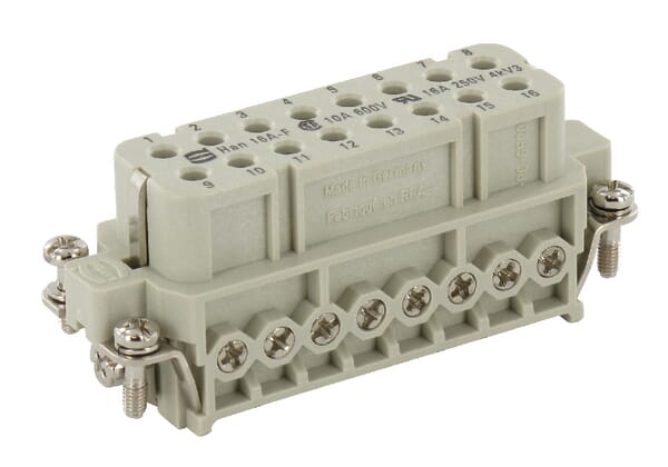 Connecteur femelle A 16P vis — réf. 09200162812