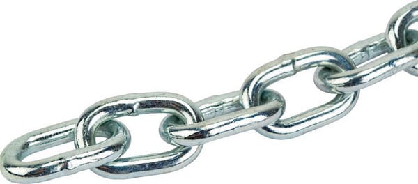 Kulatý ocelový řetěz pozinkovaný 10mm