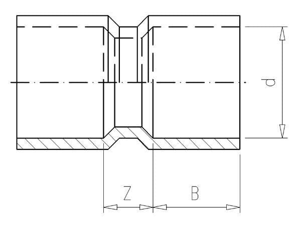 Manchon 63x63mm vue 2