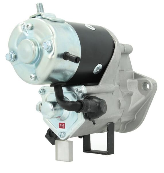 Démarreur 24 V, 4,5 kW, 10 dents, sens horaire vue 3
