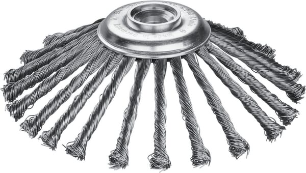 Brosse à désherber 175 x 0,50 x 25,4 mm Premium 22 nœuds · réf. 47A25101WB