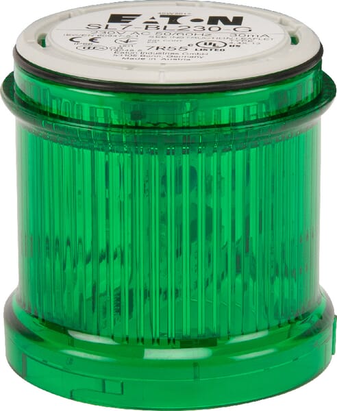 Module lumineux clignotant + LED 230 V vert — réf. SL7BL230G