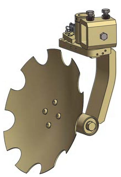 Charrue à disques ø 460 mm avec double réglage d'angle et support LUV RH — réf. 40006444
