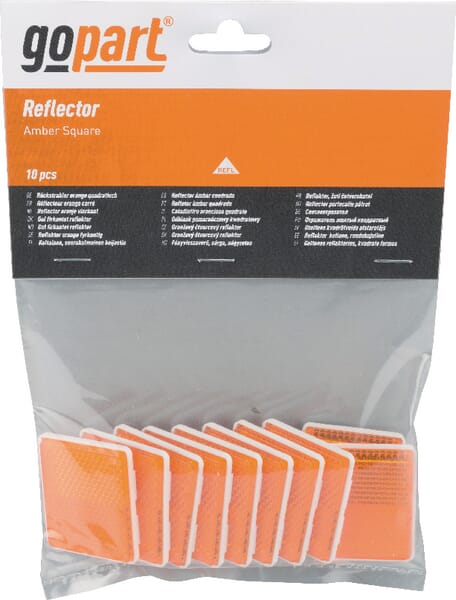 Catadioptre rectangle orange — réf. LA75011