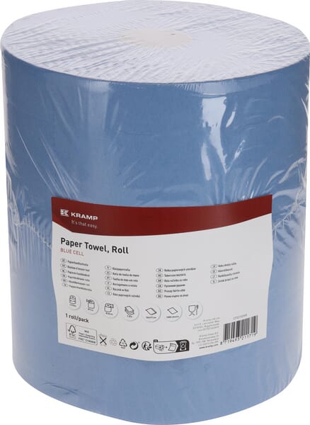 Papírové ručníky, modrá role, 36 cm x 370 m, třívrstvé, vnější Ø 340 mm, 1 role/bal.