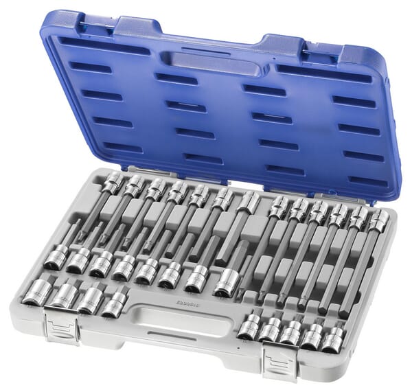 Coffret 1/2" 30 pièces 6pans · réf. E200516