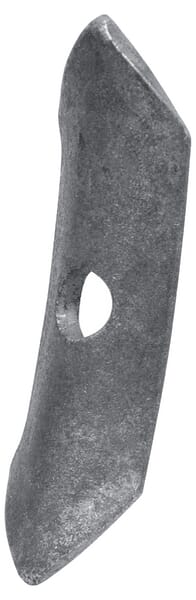 Pointe de cultivateur 127x40x6mm, réversible, plate, 1 trou — réf. 51201312000040