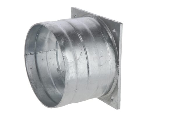 Čtyřhranná příruba s 220mm hadicovou koncovkou