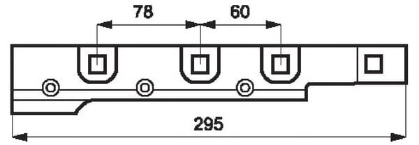 Guide de couteau, L-295 mm vue 2