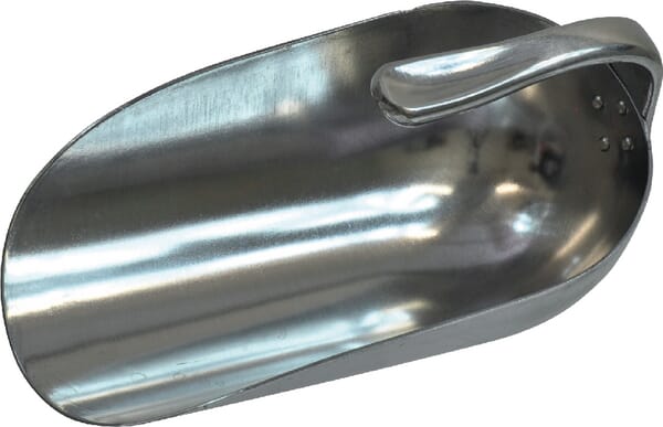 Lopata na krmivo - kulatá - hliníková