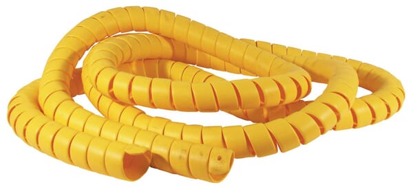 Ochranná spirála hadice, plastová, žlutá, typ KBV