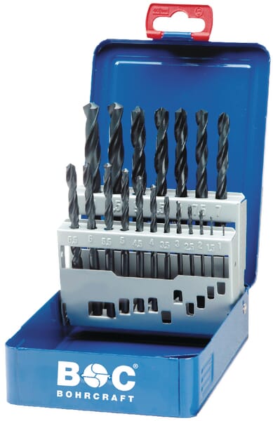 Sady šroubových vrtáků do kovu, broušené