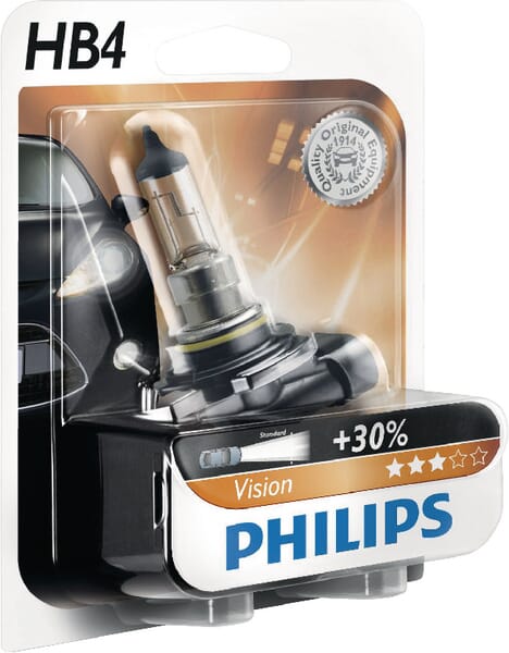 Ampoule halogène HB4 12V 55W P22d Philips · réf. GL9006PRB1