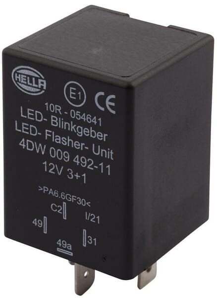 Relais clignot LED 4 pôles 12V · réf. 4DW009492111
