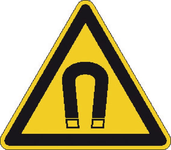 Příkazové a zákazové značky, magnetické pole