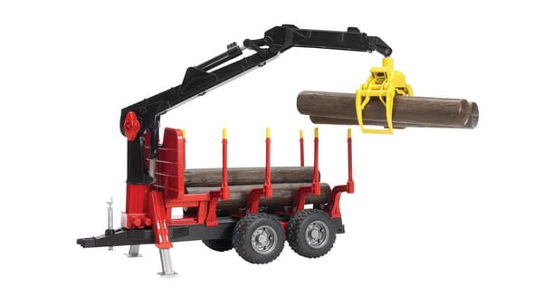 Remorque à bois avec 4 troncs · réf. U02252