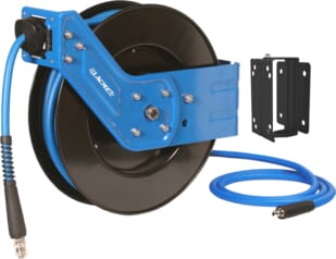 Enrouleur automatique carter ouvert 20m - Ø9,5x15 mm - 3/8”, tuyau Lacm'Flex · réf. 326220LAC