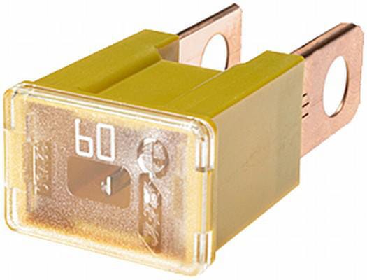 Fusible pal 60A longueur 15mm jaune Hella · réf. 8JS740026211