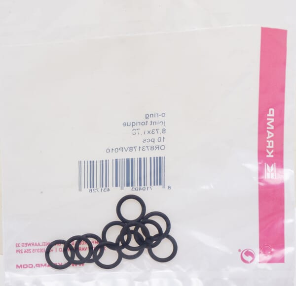 Joint torique 8,73 x 1,78 75 shore Viton 10x — réf. OR873178VP010