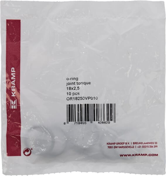 Joint torique 18x2,5 75 shore Viton 10x — réf. OR18250VP010