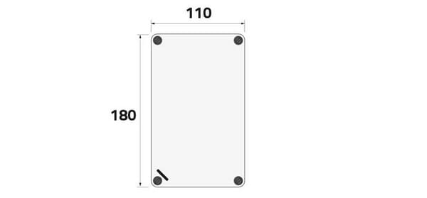 Armoire plastique 110x180x111mm vue 2