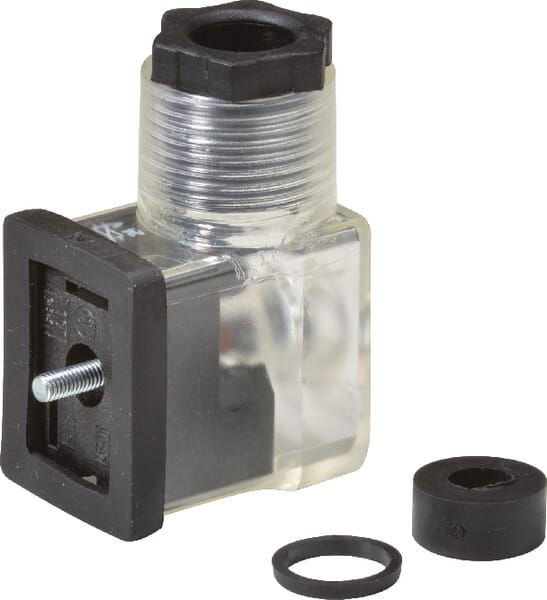 Connecteur avec LED 24 volts — réf. PVCN24VLED1