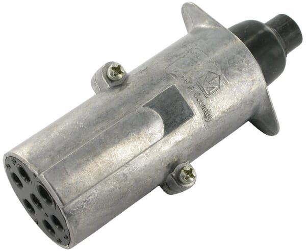 Fiche 7 pôles métal 24V — réf. 411001100