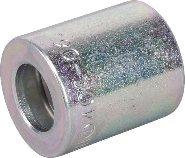 Jupe à sertir Ø25x28mm DN10 acier / zingué Alfagomma · réf. SFA4S10