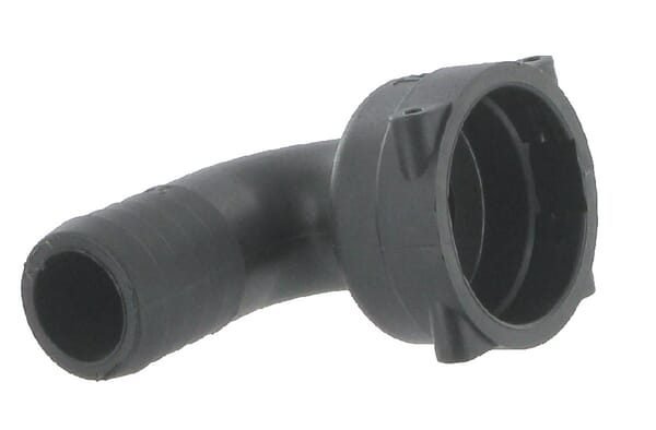 Raccord de tuyau 90° 25 mm avec connexion femelle T4 · réf. 1190425