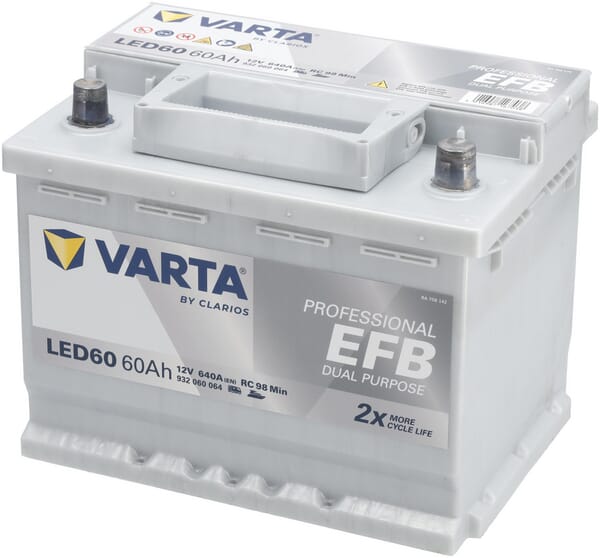 Käynnistysakku Varta 12V 60Ah 640A - Auton Akut ja Ajoneuvoakut - 930060064 - 1