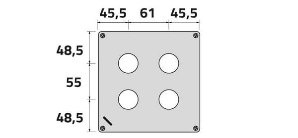 Boite à poussoirs aluminium vue 2